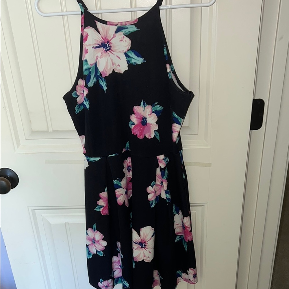 Monteau Floral Black Dress
